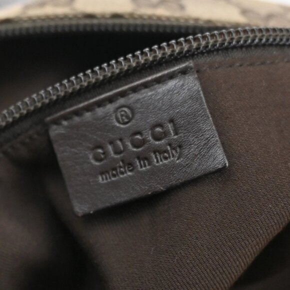 GUCCI Logo GG Shoulder Bag Canvas Leather Beige Italy 145857 37KB921 - Picture 11 of 14